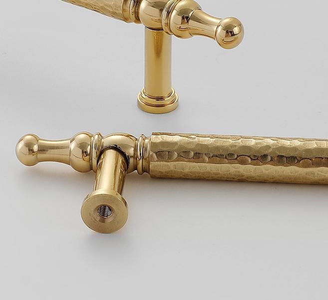 Solid Brass Drawer Pull Handle Forged Gold Color 6 7 8 Inches 150 183 215mm Kitchen Cabinet Door Furniture Decor Hardware Wholesale