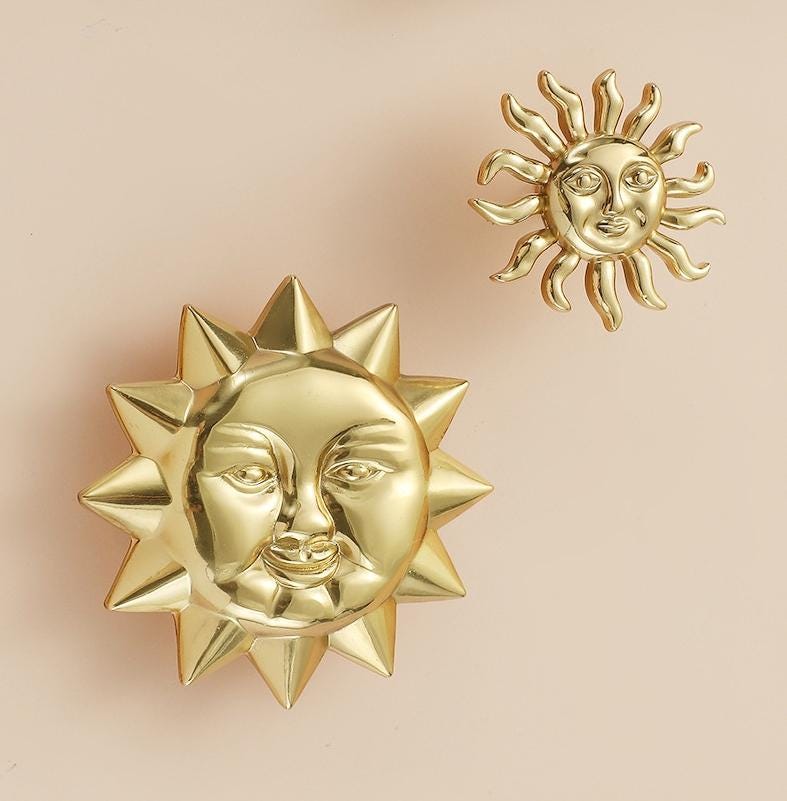 Solid Brass Sun Drawer Knob 25 75 mm 1" 3" Gold Color Kitchen Door Drawer Pull Furniture Hardware Wholesale