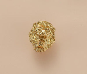 Solid Brass Lion Cabinet Pulls & Knobs - Gold Finish for Cabinets - #9 / 1pc