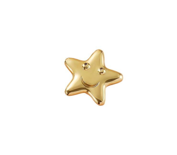 Solid Brass Star Drawer Knob 25 45 mm 1" 1 3/4" Gold Color Kitchen Door Drawer Pull Furniture Hardware Wholesale