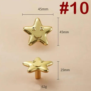 Solid Brass Cabinet Pulls & Knobs - Gold Finish Furniture Hardware - view 2