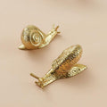 Solid Brass Cabinet Pulls & Knobs - Gold Finish Furniture Hardware - #16 small / 1pc