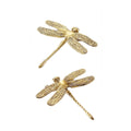 Solid Brass Floral Cabinet Pulls & Knobs - Gold Finish for Cabinets - #4 / 1pc