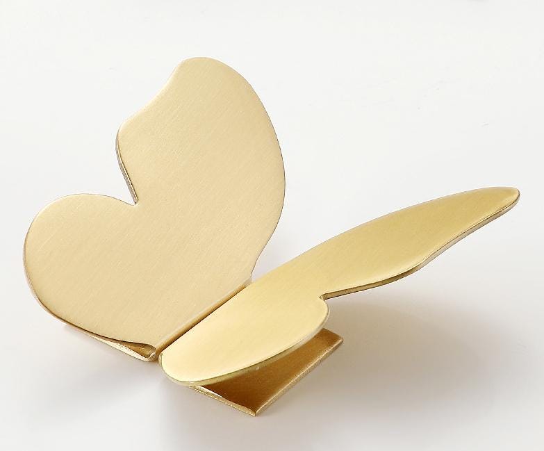 Brushed Solid Brass Butterfly Drawer Knob 38 74 mm 1 1/2" 3" Brass Color Kitchen Door Drawer Pull Furniture Hardware Wholesale