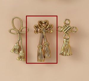 Solid Brass Floral Cabinet Pulls & Knobs - Gold Finish for Cabinets - view 4