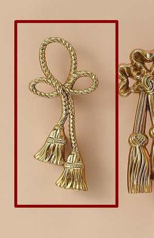 Solid Brass Floral Cabinet Pulls & Knobs - Gold Finish for Cabinets - view 6