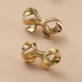 Solid Brass Floral Cabinet Pulls & Knobs - Gold Finish for Cabinets - #16 / 1pc