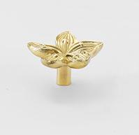 Solid Brass Flower Drawer Knob 20 37mm 3/4" 1 1/2" Gold Color Kitchen Door Drawer Pull Furniture Hardware Wholesale