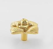Solid Brass Flower Drawer Knob 25 31mm 1" 1 1/4" Gold Color Kitchen Door Drawer Pull Furniture Hardware Wholesale