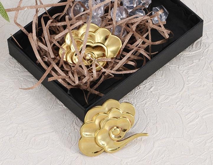 Solid Brass Leaf Drawer Knob 25 64mm 1" 2 1/2" Gold Color Kitchen Door Drawer Pull Furniture Hardware Wholesale