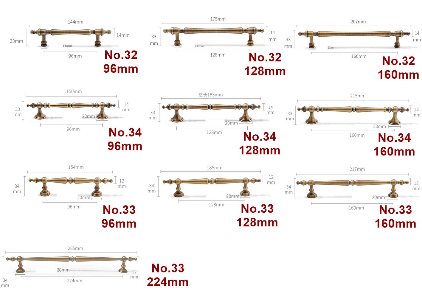 Solid Brass Vintage Cabinet Pulls & Knobs - Furniture Hardware - No.7 / 1 pc
