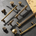 Solid Brass Cabinet Cup Pulls - Antique Bronze Finish for Cabinets - #1 - 25mm / 1pc