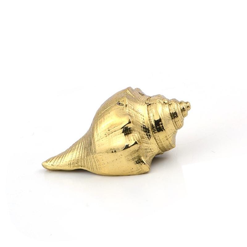 Solid Brass Shell Drawer Knob 25 54mm 1" 2 1/8" Gold Color Kitchen Door Drawer Pull Furniture Hardware Wholesale