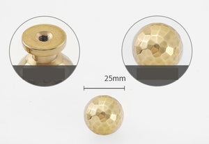 Solid Brass Vintage Cabinet Pulls & Knobs - Gold Finish Hardware - view 8