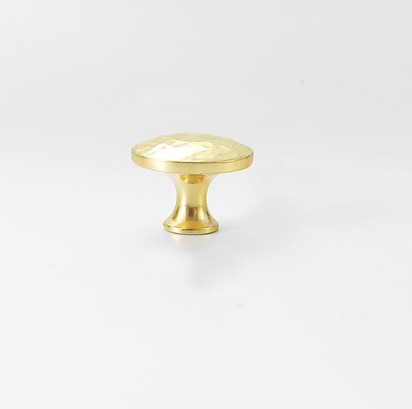 Solid Brass Mushroom Drawer Knob 25 28mm 7/8" 1 1/8" Forged Gold Color Kitchen Door Drawer Pull Furniture Hardware Wholesale
