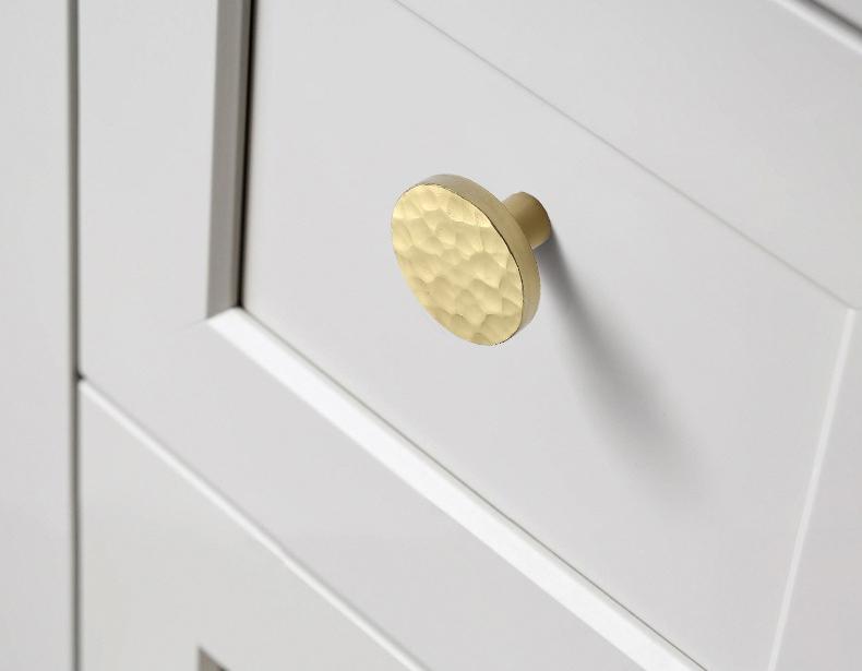 Solid Brass Mushroom Drawer Knob 25 32mm 7/8" 1 1/4" Forged Gold Color Kitchen Door Drawer Pull Furniture Hardware Wholesale