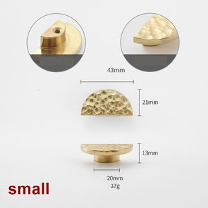 Solid Brass Cabinet Pulls & Knobs - Gold Finish Furniture Hardware - view 3