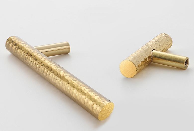 Solid Brass Drawer Pull Handle Forged Gold Color 7 8 9 Inches 172 203 235 mm Kitchen Cabinet Door Furniture Decor Hardware Wholesale