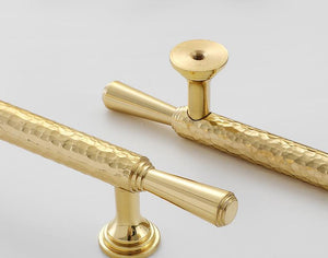 Solid Brass Cabinet Pulls & Knobs - Gold Finish Furniture Hardware - view 5