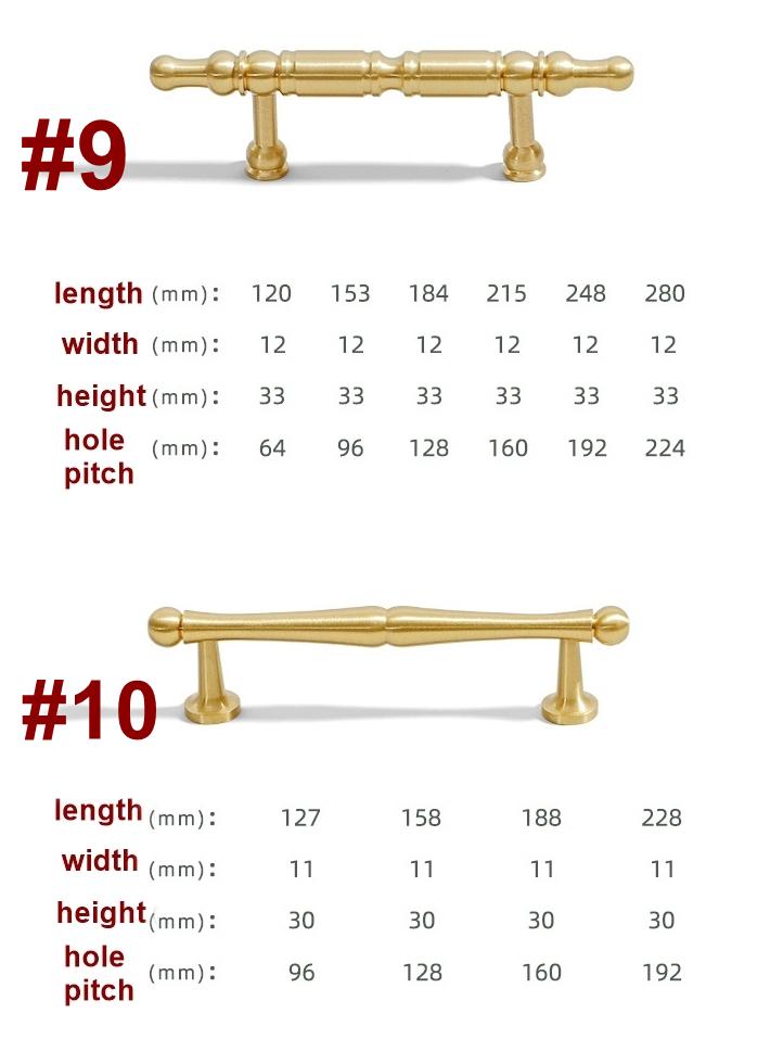 Brushed Solid Brass Handles Knobs Cupboard Kitchen Cup Drawer Bin Pulls Cabinet Door Furniture Decor Hardware Wholesale Bulk