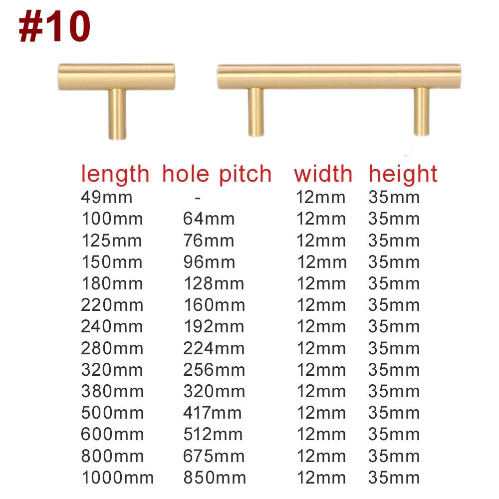 Brushed Solid Brass Handles Knobs Cupboard Kitchen Cup Drawer Bin Pulls Cabinet Door Furniture Decor Hardware Wholesale Bulk