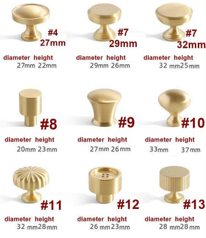 Solid Brass Cabinet Cup Pulls - Furniture for Cabinets & Drawers - #3 / 1pc