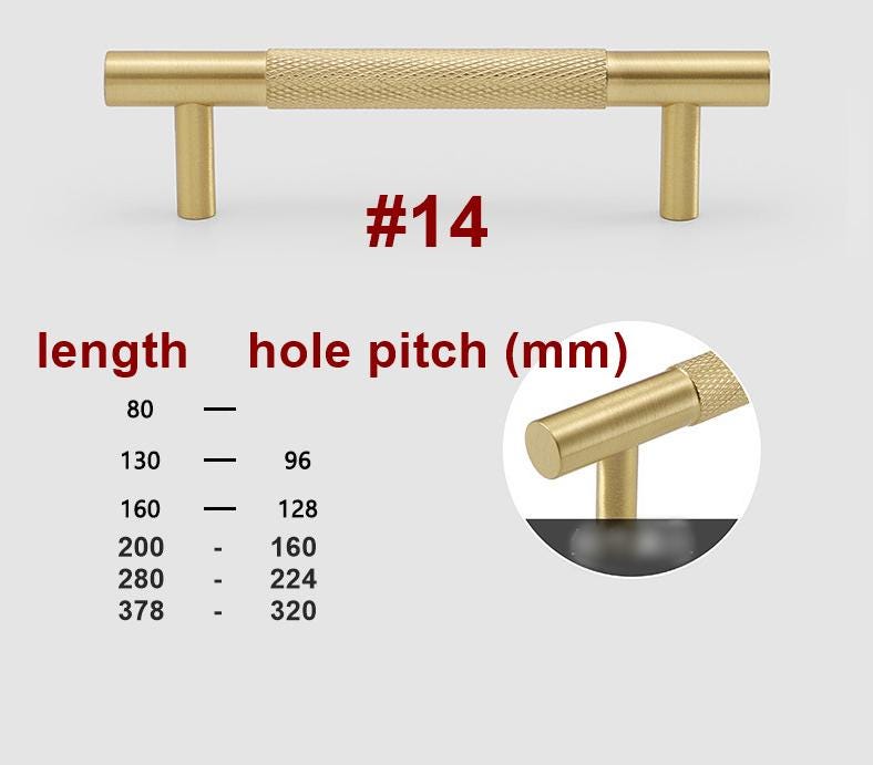 Brushed Solid Brass Handles Knobs Cupboard Kitchen Cup Drawer Bin Pulls Cabinet Door Furniture Decor Hardware Wholesale Bulk