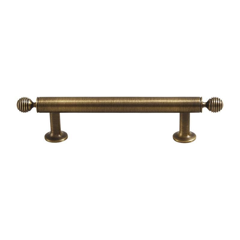 Solid Brass Round Cabinet Pulls & Knobs - Antique Bronze Finish - #1 - 128mm / 1pc