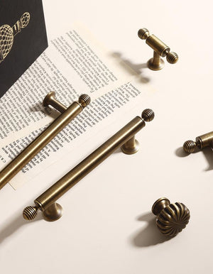 Solid Brass Round Cabinet Pulls & Knobs - Antique Bronze Finish - view 8