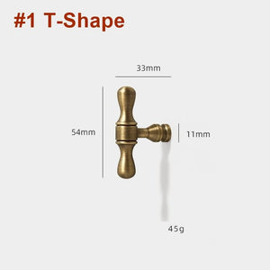 Solid Brass Round Cabinet Pulls & Knobs - Antique Bronze Finish - #1 - 96mm / 1pc