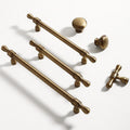 Solid Brass Round Cabinet Pulls & Knobs - Antique Bronze Finish - #1 Round 28mm / 1pc