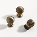 Solid Brass Round Cabinet Pulls & Knobs - Antique Bronze Finish - 25mm / 1pc