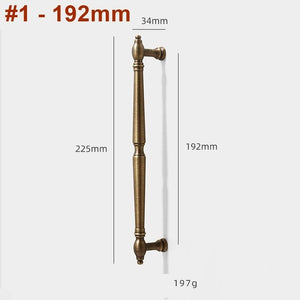 Solid Brass Round Cabinet Pulls & Knobs - Antique Bronze Finish - view 7