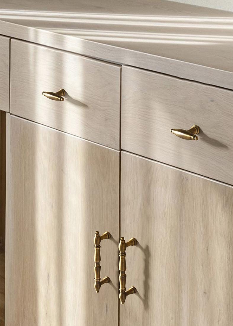 Solid Brass Round Cabinet Pulls & Knobs - Antique Bronze Finish - view 9
