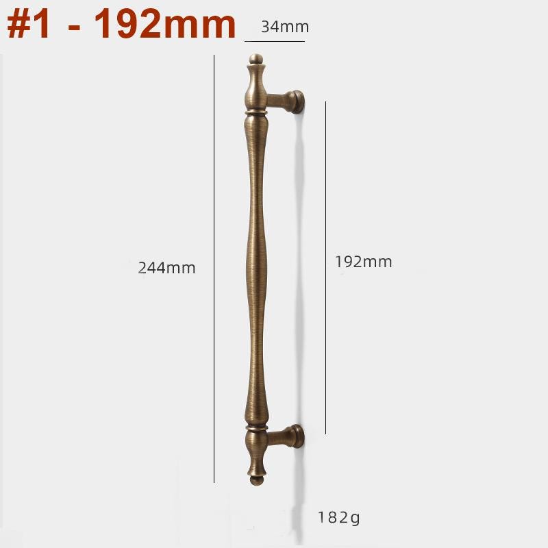 Solid Brass Round Cabinet Pulls & Knobs - Antique Bronze Finish - view 7