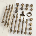 Solid Brass Cabinet Cup Pulls - Antique Bronze Finish for Cabinets - #1 / 1pc