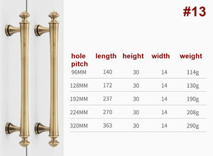 Solid Brass Round Cabinet Pulls & Knobs - Antique Bronze Finish - #4 - 35mm / 1pc