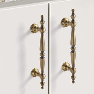 Solid Brass Round Cabinet Pulls & Knobs - Antique Bronze Finish - #5 - 28mm / 1pc