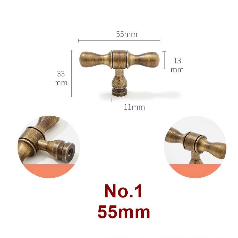 Solid Brass Vintage Cabinet Pulls & Knobs - Antique Bronze Finish - No.7 - 320mm / 1pc