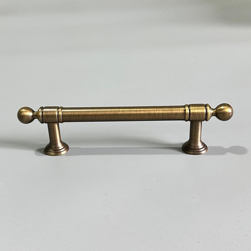 Vintage Antique Solid Brass Cabinet Pulls Classic Drawer Handles for Kitchen Bathroom Dresser Wardrobe Cupboard Furniture Decor Upgrade