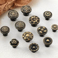Solid Brass Round Cabinet Pulls & Knobs - Bronze Finish Hardware - #1 - 24mm / 1pc