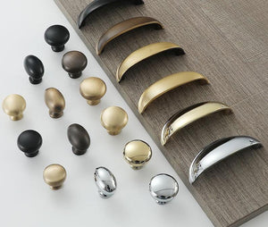 Solid Brass Round Cabinet Cup Pulls - Chrome Finish for Wardrobes - #1 Black 25mm / 1pc
