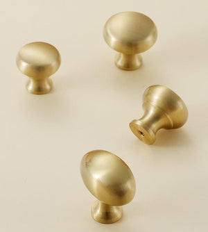 Solid Brass Round Cabinet Cup Pulls - Chrome Finish for Wardrobes - #1 Silver 25mm / 1pc