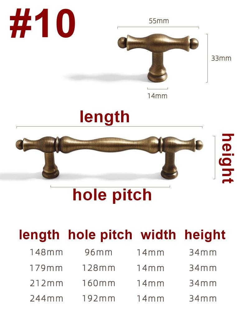 Aged Solid Brass Handles Knobs Cupboard Kitchen Cup Drawer Bin Pulls Antique Bronze Cabinet Door Furniture Decor Hardware Wholesale Bulk