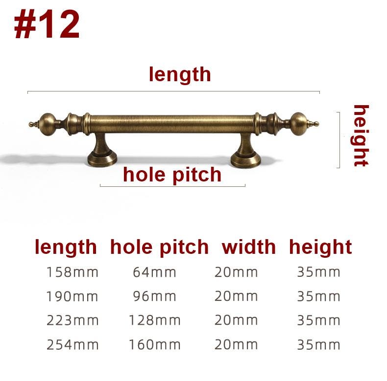 Solid Brass Cabinet Cup Pulls - Antique Bronze Finish for Cabinets - #4 / 1pc