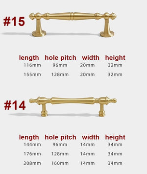 Solid Brass Cabinet Cup Pulls - Furniture for Cabinets & Drawers - #5 / 1pc