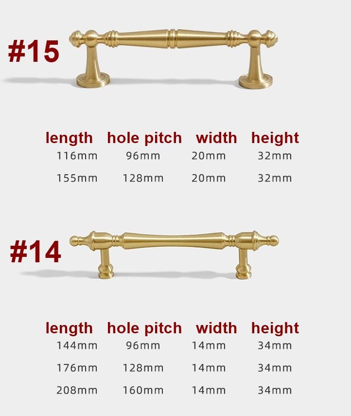 Solid Brass Cabinet Cup Pulls - Furniture for Cabinets & Drawers - #5 / 1pc