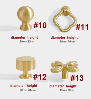 Solid Brass Cabinet Cup Pulls - Furniture for Cabinets & Drawers - #4 / 1pc