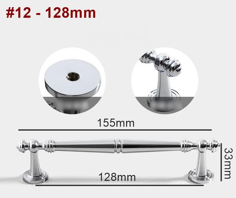 Stainless Steel Color Drawer Pulls Handles Knobs Solid Brass Kitchen Cabinet Door Furniture Decor Hardware Wholesale Bulk