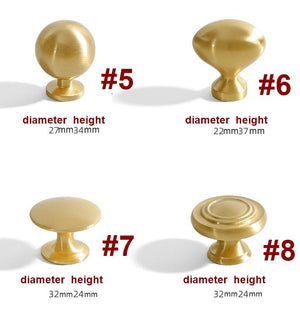 Solid Brass Cabinet Cup Pulls - Furniture for Cabinets & Drawers - #3 / 1pc